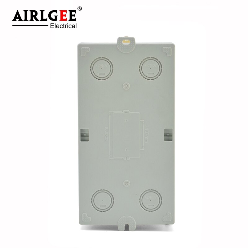 Yellow 4 ways outdoor waterproof power box plastic household wiring breaker distribution box