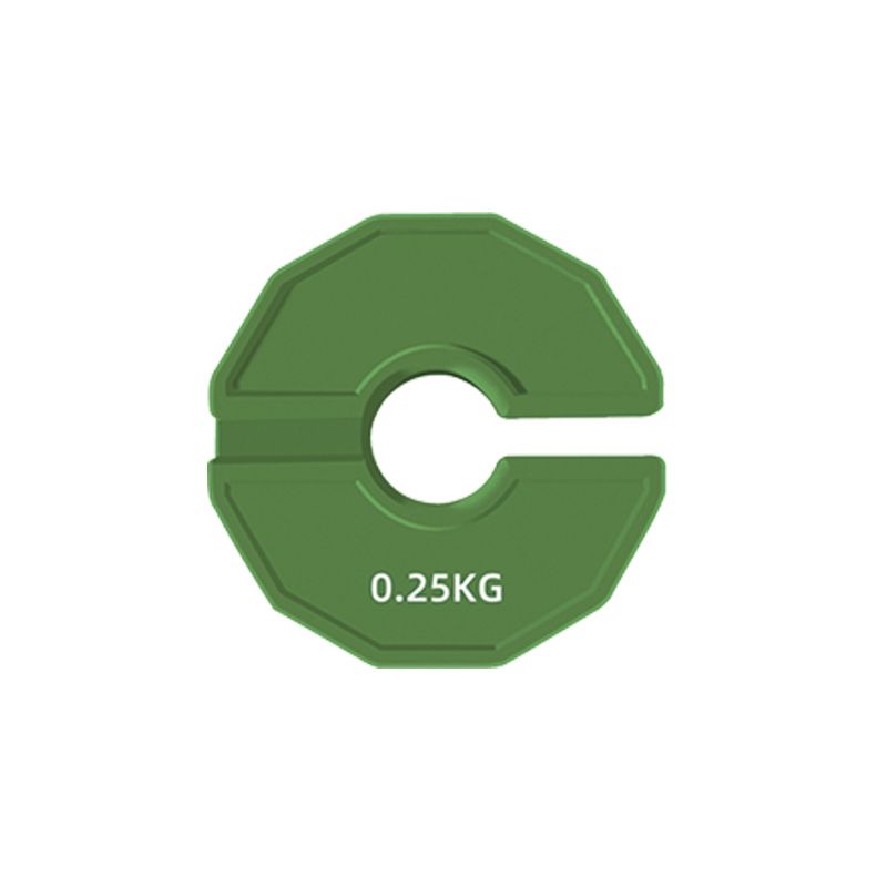 1Pc Gym Micro Plates 0.25/0.5/1 KG Dumbbell fractional Weight Plate Rubber Fractional Weight Plates Add-on Change Weight Plate: green