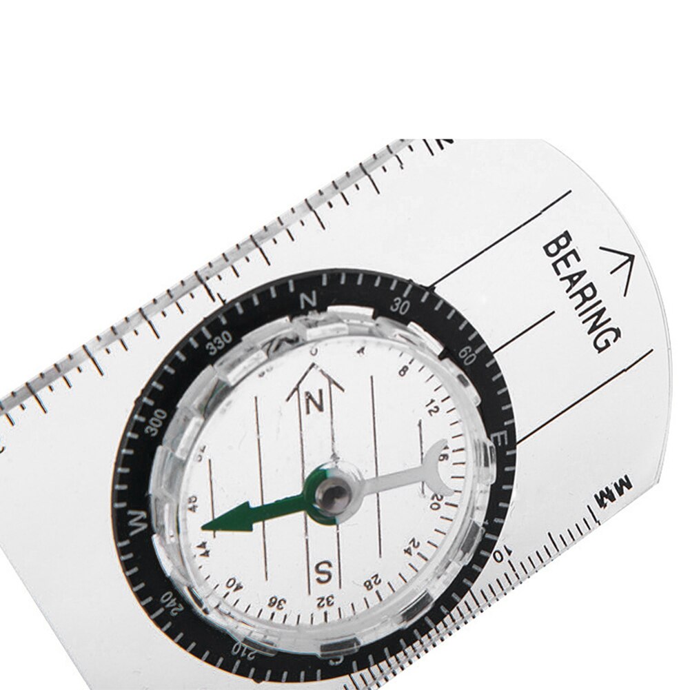 Compass Map Scale Ruler Multifunctional Outdoor Camp Hiking Survival Guide Tools Travelling Easy Carrying Portable Parts