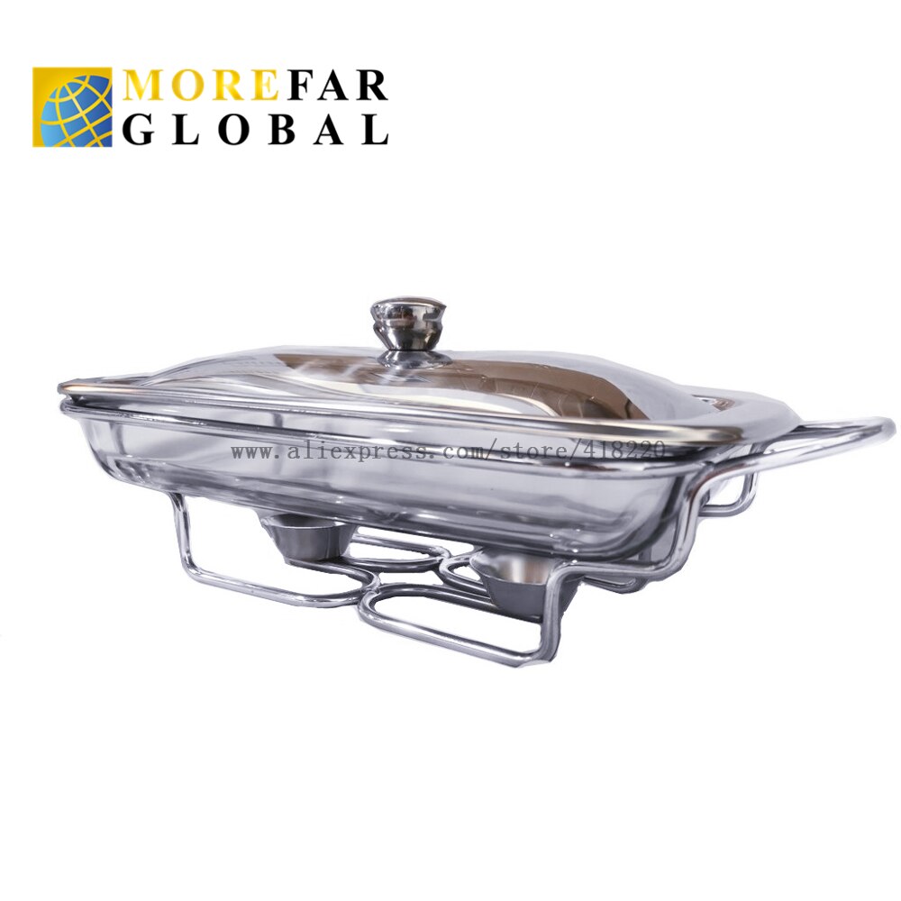 Glass Buffet Dish Chafing Pot Food Warmer Glass Chafing Dish Chafing Pot Panela Square