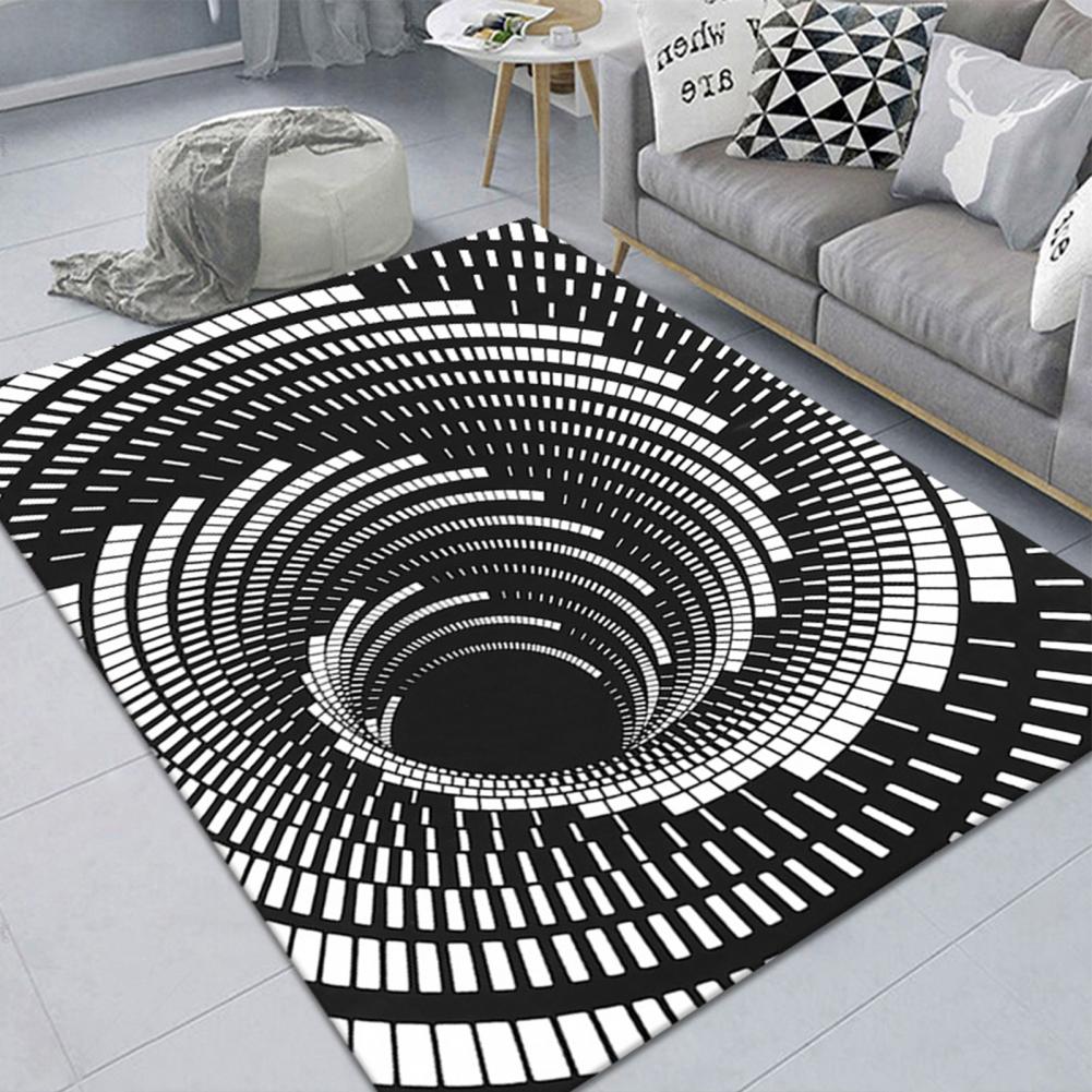 3D Clown Trap Visual Carpet Sewer Manhole Cover Horror Rug Home Carpet Living Room Bedroom Floor Mat Halloween Decoration