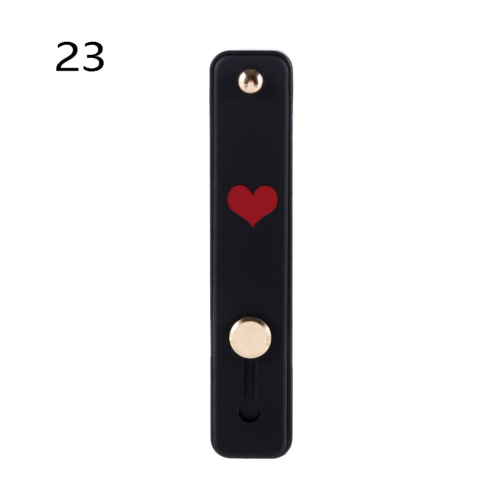 1pc uniwersalny silikonowy uchwyt na telefon palec serdeczny pasek na nadgarstek Push Pull Grip Stretch stojak serce cukierki kolor opaska na rękę uchwyt: 23