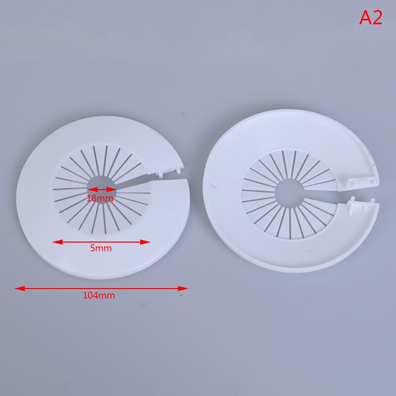 2Pcs/set Wall Hole Duct Cover Shower Faucet Angle Valve Pipe Plug Decoration Cover Pipe Fittings Accessories: A2