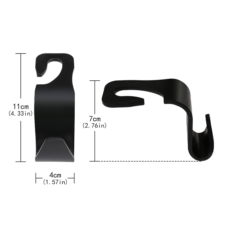 4Stck Wagen Lager Haken Kopfstütze Haken Wagen Sitz Aufhänger Haken Organizer Plastik Lager Halter Pro Handtasche Geldbeutel