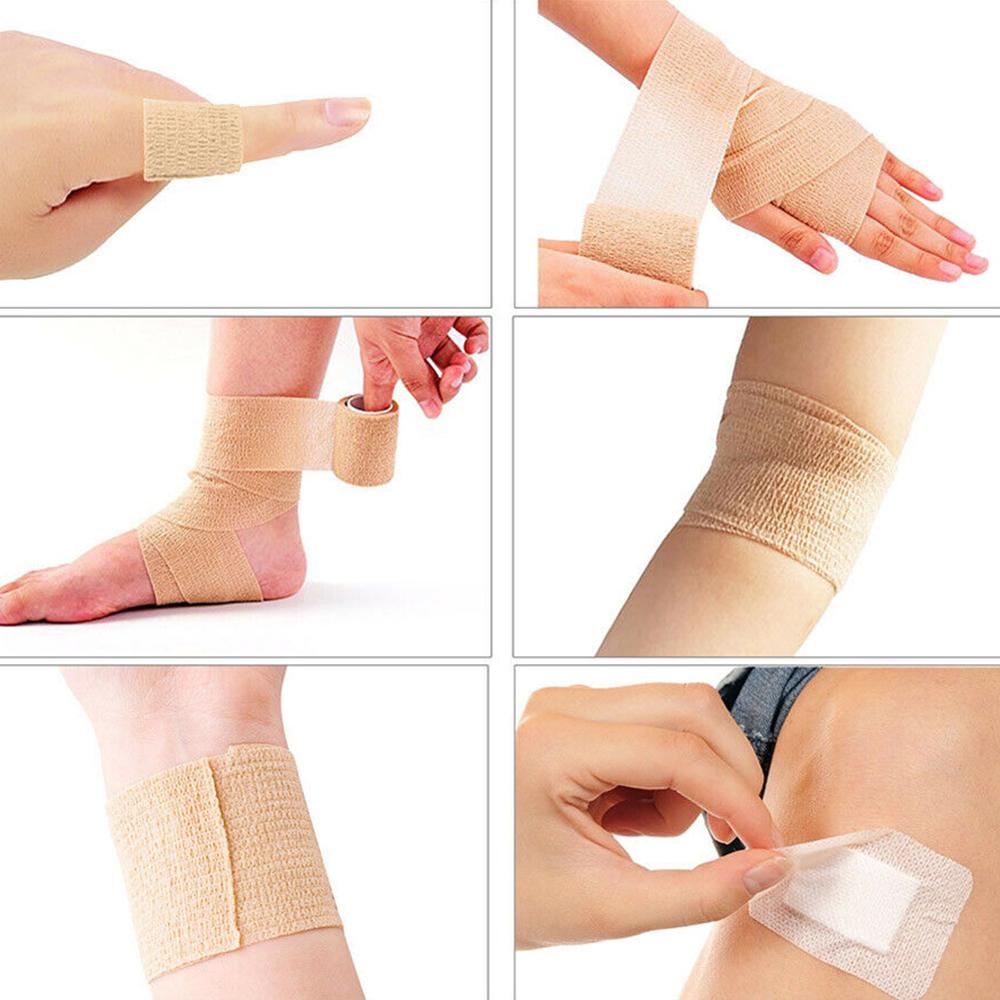 5cm*4.5m bandage sport fitness selvklæbende tape elastiske zelfklevende wrap spier beskyttende tape medische knie polssteun aid