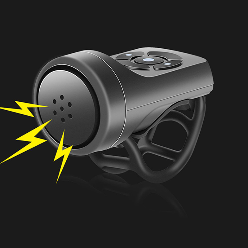 Sonnette électrique pour vélo et moto, Rechargeable par USB, klaxon d'alarme antivol pour cyclisme sur route en montagne, accessoires de vélo, cloche forte: Default Title