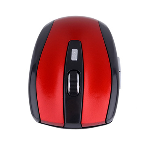 Drahtlose Maus Optische Gaming Maus Tragbare 2,4 GHz Maus mit USB Nano Dongle Büro Gamer Computer Desktop Mäuse für PC laptop: Red