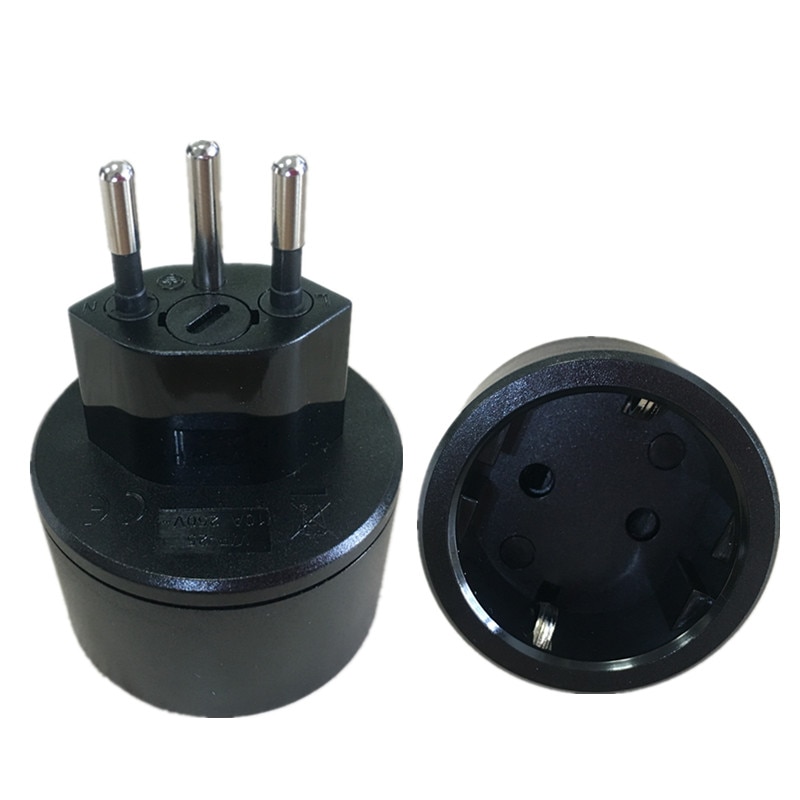 EU DE Deutschland buchse 3 Stift Schweizer stecker Adapter eingebettet Schweizer Adapter konverter stecker Schweizer stecker drehen zu Französisch stecker
