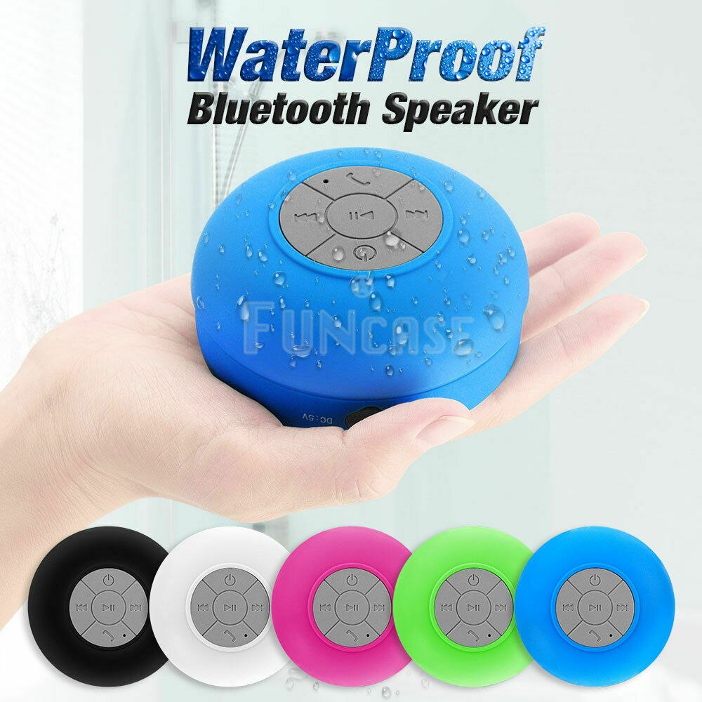Wasserdicht Bluetooth kabellos dusche lautsprecher Tragbare hände-freie musik mikrofon saug Für Dusche, Schlecht, Auto, Strand & übertrumpfen