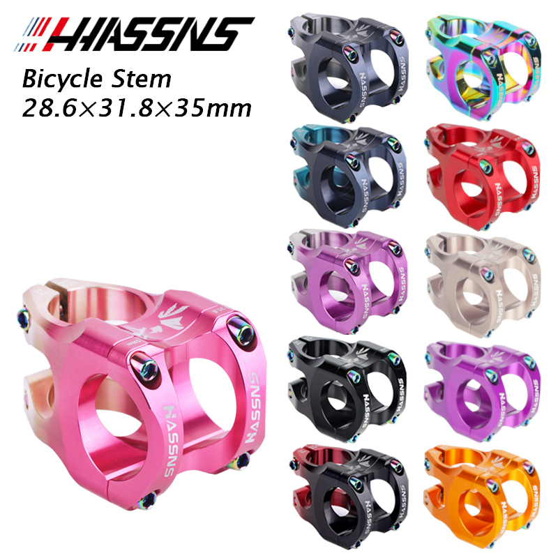 HASSNS Mtb Power Stem bicicleta de carretera puente de bicicleta de montaña potencia corta 35mm varilla manillar mesa ajustable vástago Riser 31 8 ciclismo