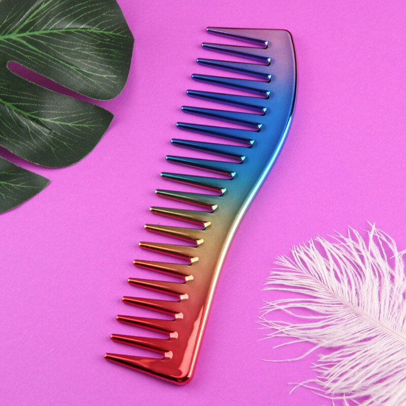 Tooth Comb Large Wide Black Plastic Pro Salon Barber Hairdressing Combs Reduce Hair Loss Hair Care Tool