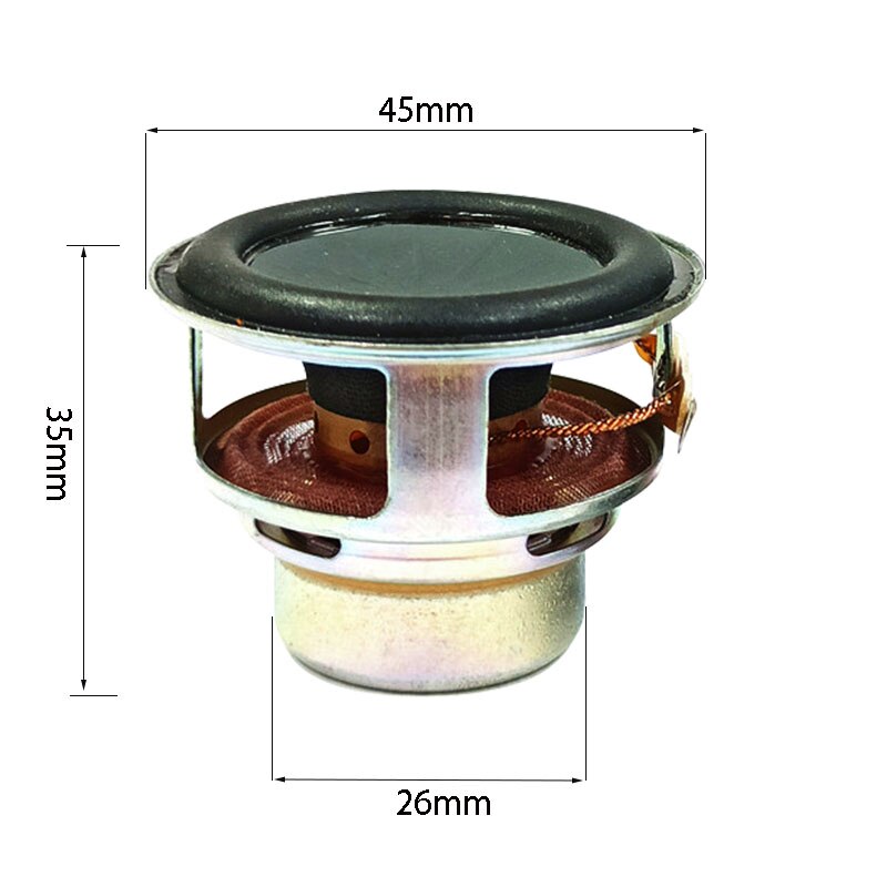 1.5Inch Subwoofer Bluetooth Speaker 45Mm 4Ohm 12W Bass Drinkbaar Speaker Lange Stoke Volledige Range Luidspreker Subwoofer Thuis theater