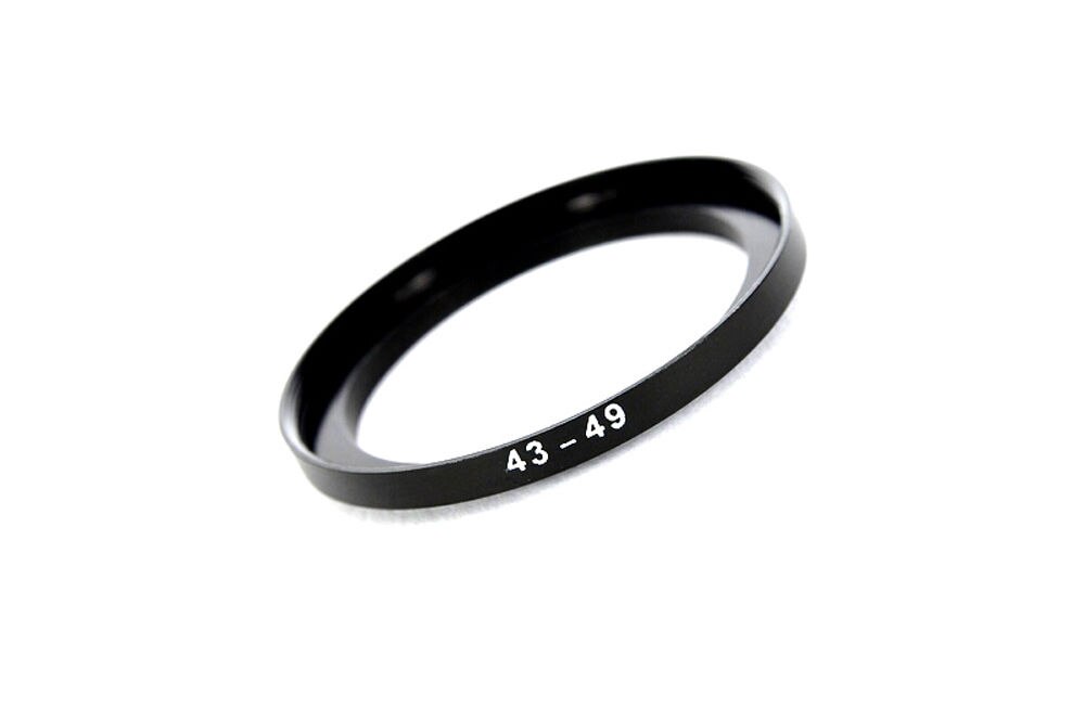 Adaptador de anillo de filtro de lente, 43mm-49mm, 43-49mm, 43 a 49