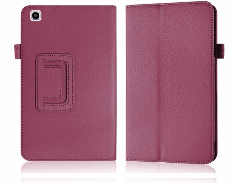 Case voor Samsung Galaxy Tab 3 8.0 T310 T311 Lederen Tablet Gevallen voor Samsung Galaxy Tab3 SM-T310 8 Cover Stand beschermende Shell: purple