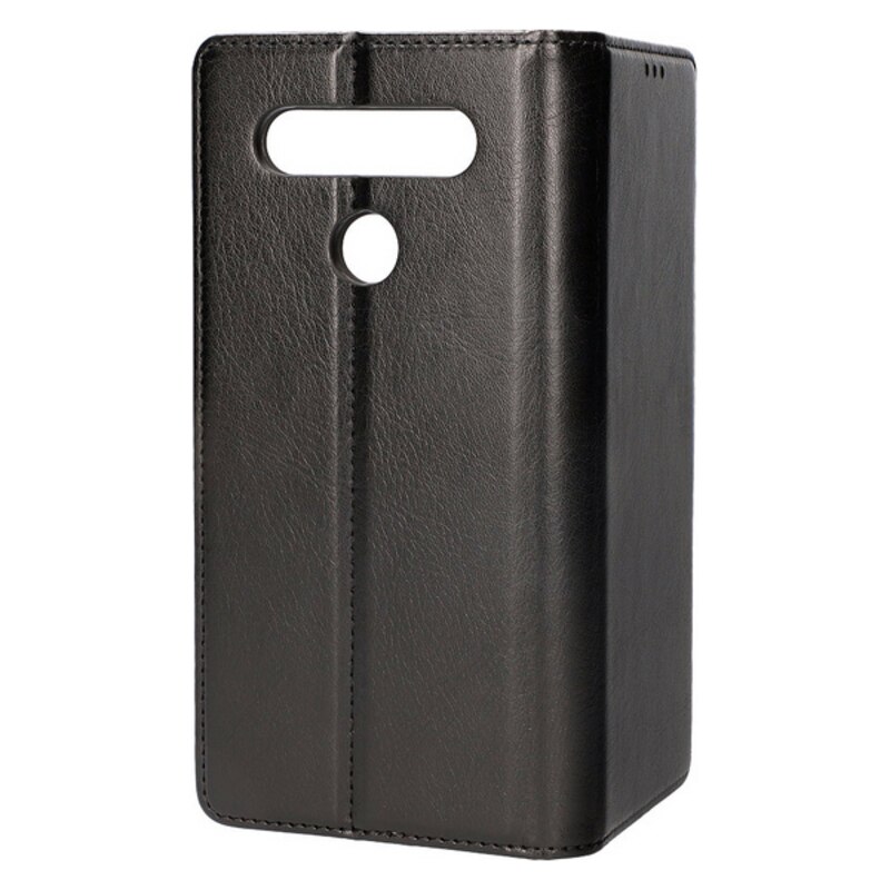Folio handyhülle lg  k51s ksix standing black tpu polyskin