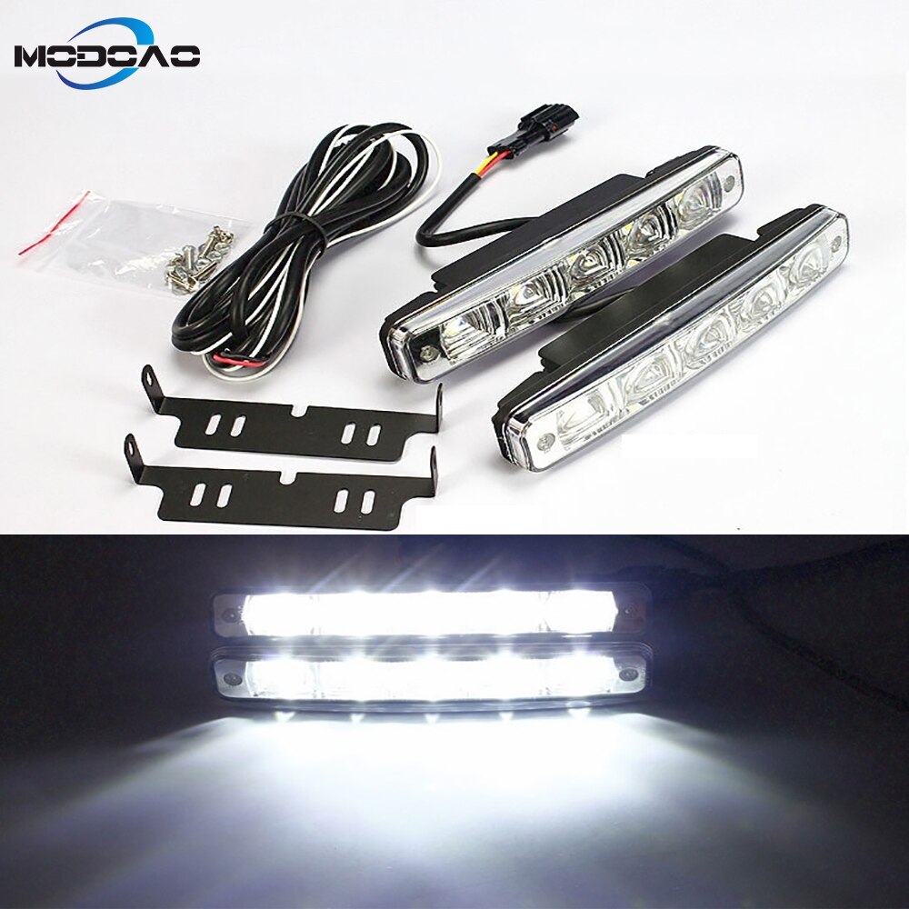 2 Stuks 6000K Waterdichte Super Heldere Auto Stijlvolle Light10W 12V Super Heldere Led-dagrijverlichting Auto Daglicht drl Mistlamp