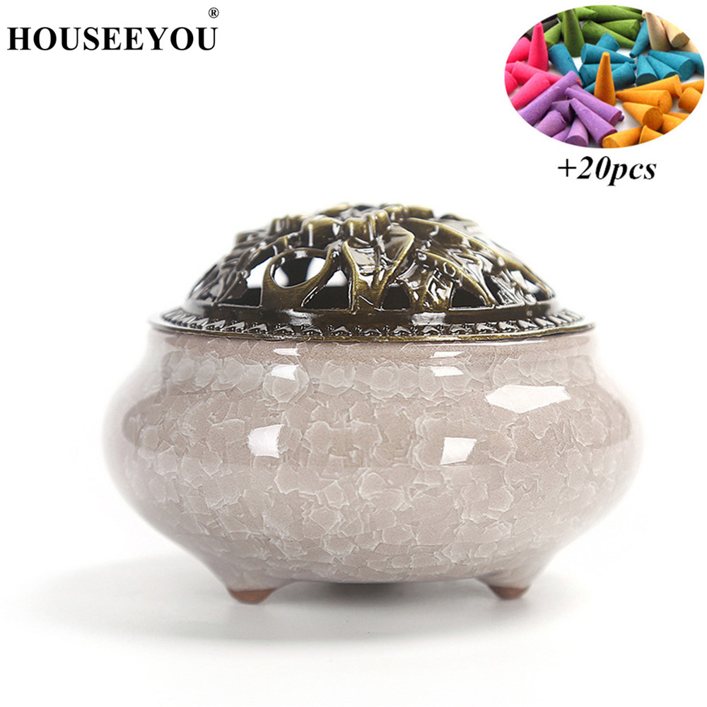 Duftlys aroma parfymekjegler spiralbrenner tårnlys velas røkelse røkelseskar komfyr ovn for hjemmekontor buddhistisk tempelbruk: Grønn