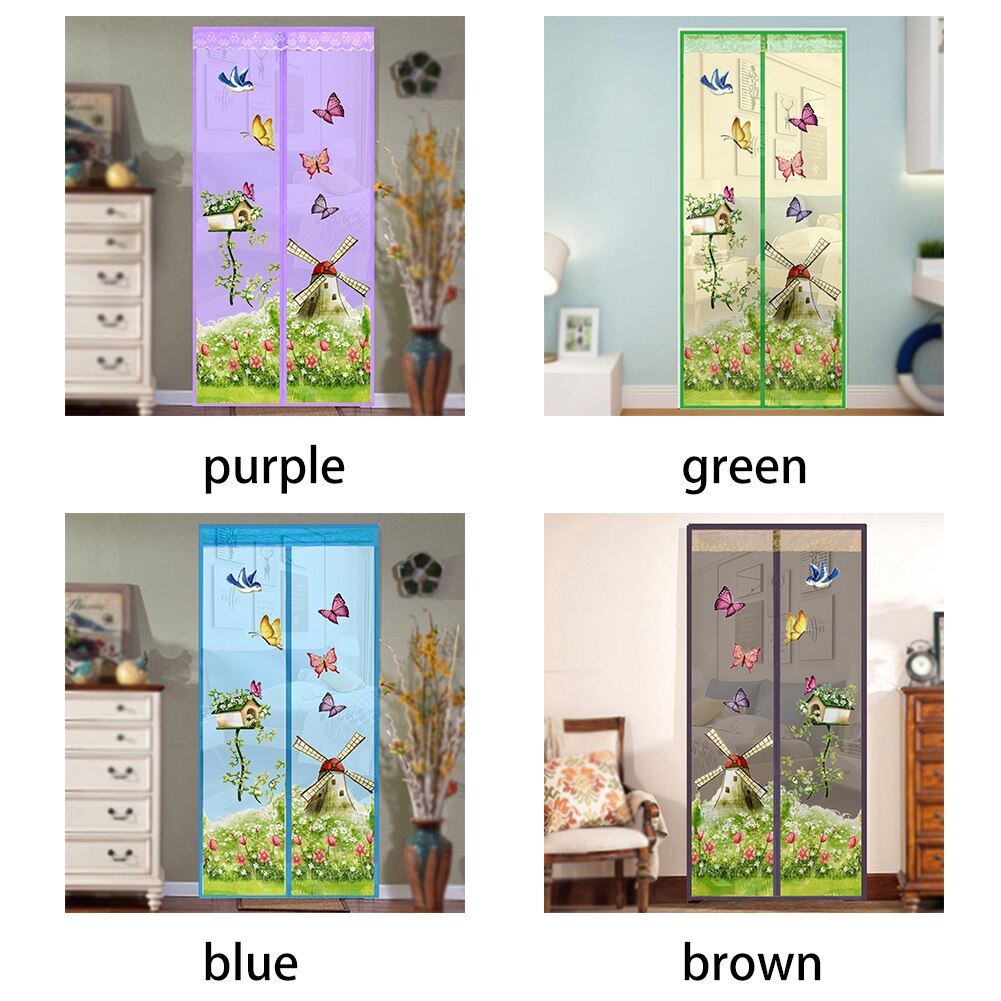 ¡Novedad! Cortina mágica de malla para puerta, mosquitera magnética con cierre magnético para insectos, mosquitera, mosquitera, cortina para puerta protectora de cocina para dormitorio, antiinsectos y moscas