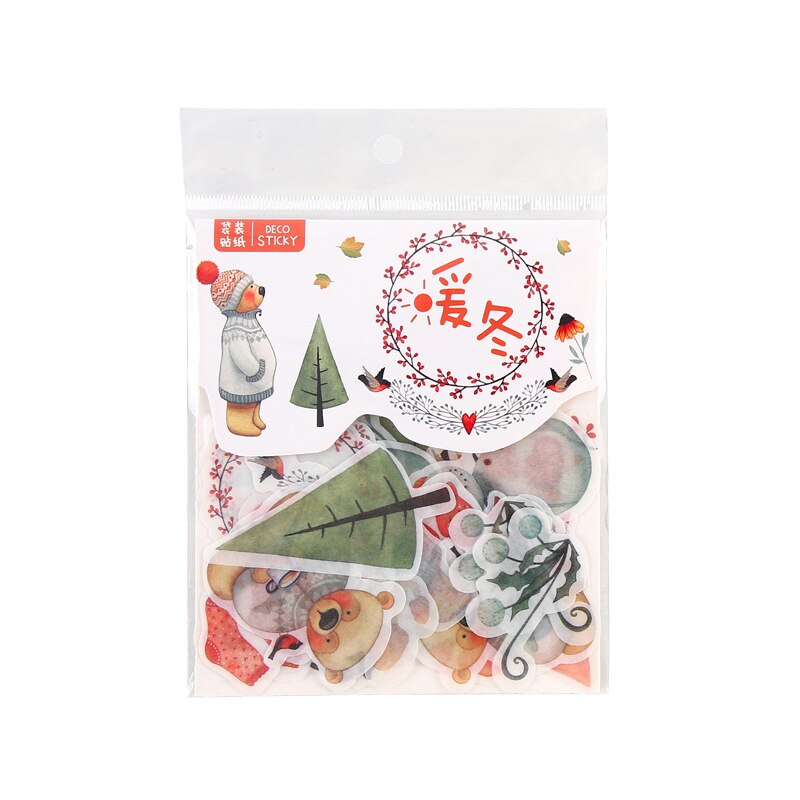 Mohamm-papier décoratif Mini fleur et chat pour Scrapbooking sur Journal, autocollants calendrier spatial mignons, papeterie à paillettes