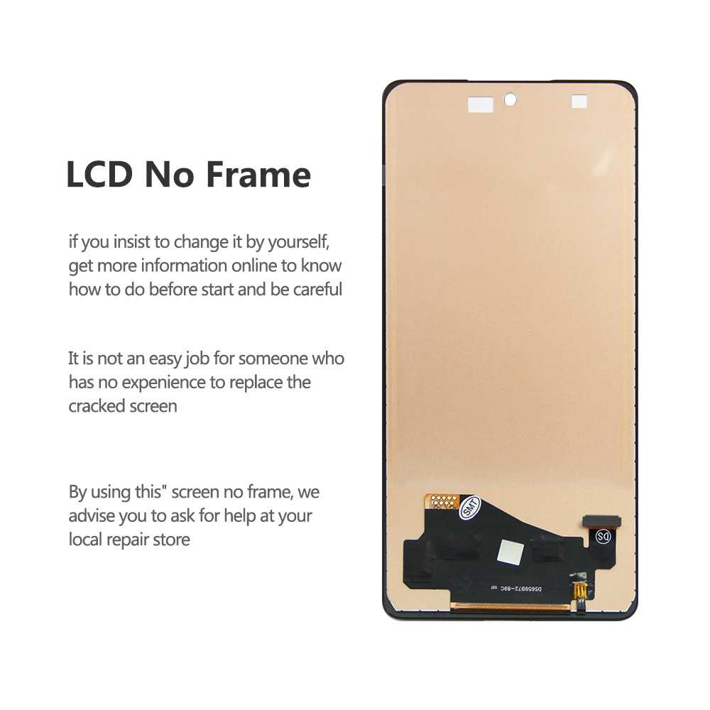 6.7 " aaa+ til samsung galaxy  a72 lcd-skærm med berøringsskærm, digitaliseringsenhed, udskiftning af sm -a725f,  , sm -a725f/ ds lcd