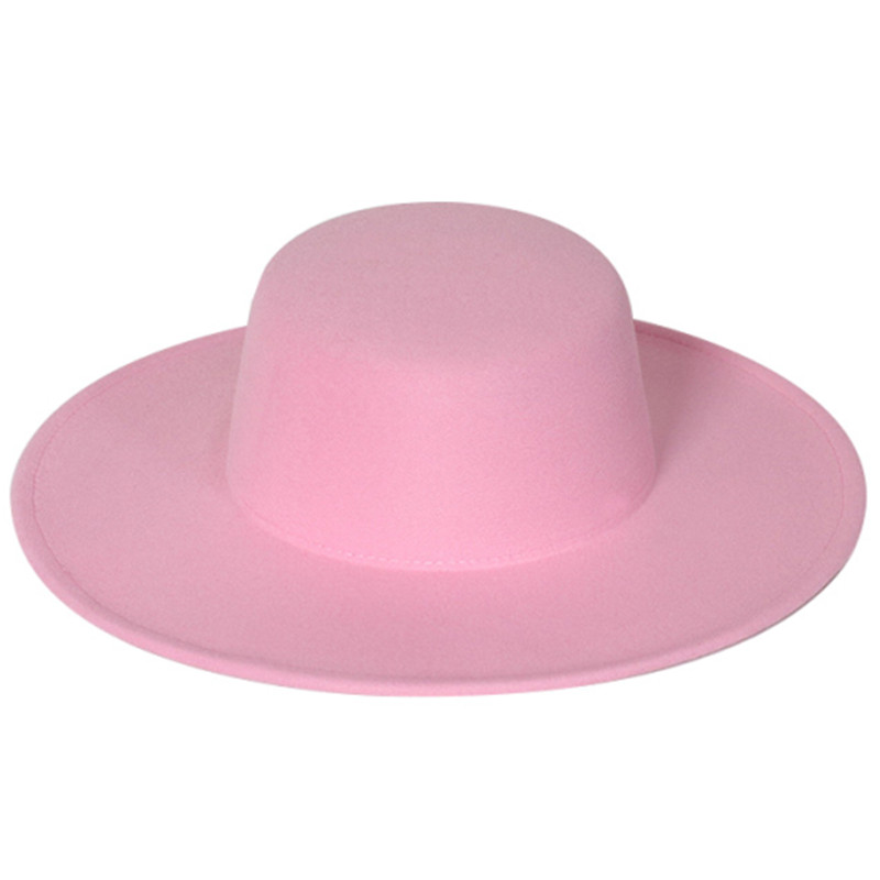 Fedora's met 9 cm rand, platte hoed met brede rand, panamese dames heren jazzhoed, kerkhoed, Britse dames fedora's, herenhoed