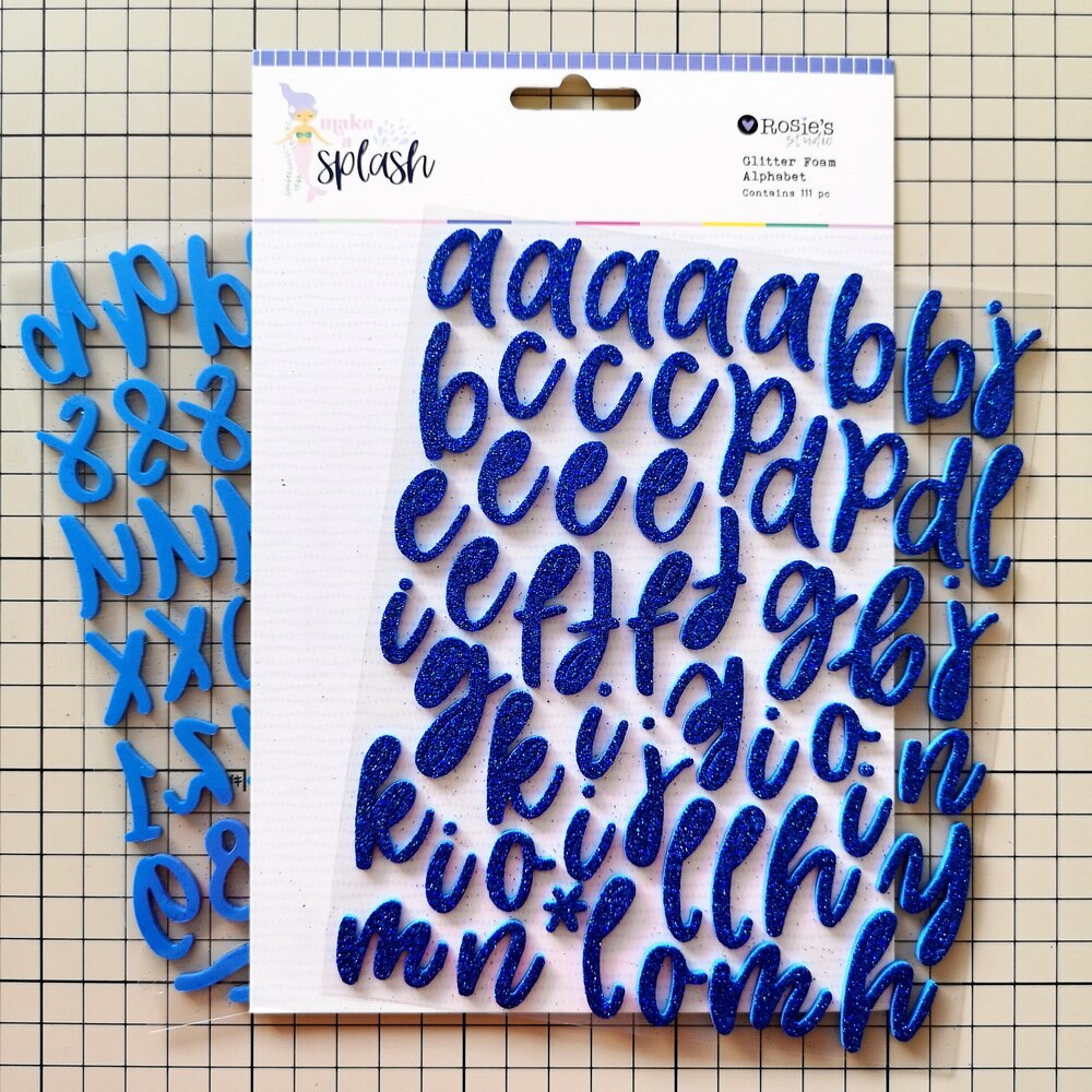 CRZCrafter Foam alphabet Stickers Glitter for Scrapbooking Card making Journal embellishments decoration