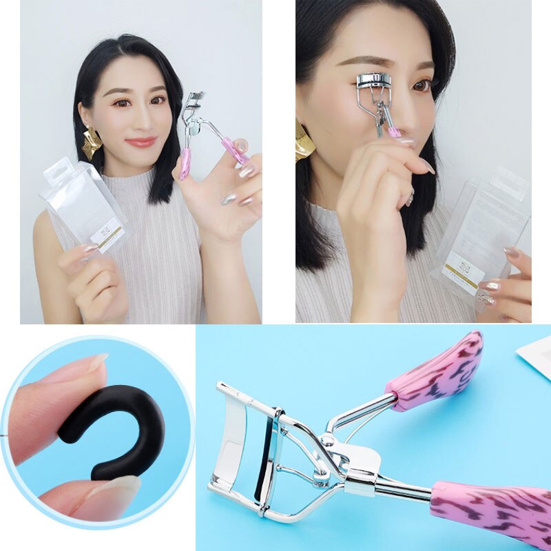 Woman Eyelash Curler Stainless Steel Eyelash Clip Lash Curler Pink Lash Lift Tool Beauty Eyelashes Makeup Tools