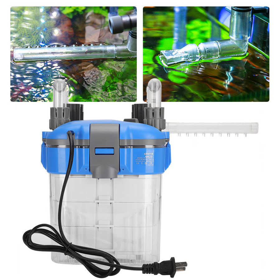 Fish Tank Filter Aquarium Wall-Mounted Filter Vat Outer Filtration Equipment Tidy Small Filter Bucket 5W Water Purifier