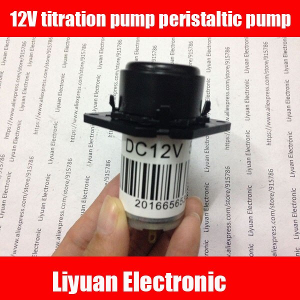 12V titration pump peristaltic pump / OEM laboratory miniature peristaltic pump / 100 rpm water pump