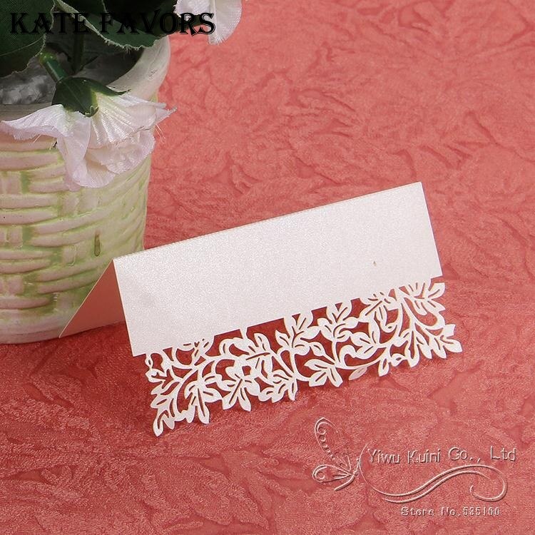 Wedding Table Decoration Leaf Name Place Cards for Wedding Party Favors Tableware Decoration