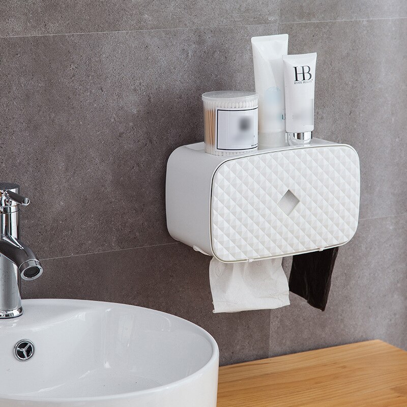 Tissue Dispenser Wall-mounted kitchen Tissue Holder Toilet Storage Box Rack Napkin Home Organizer Accessories Sanitary Paper