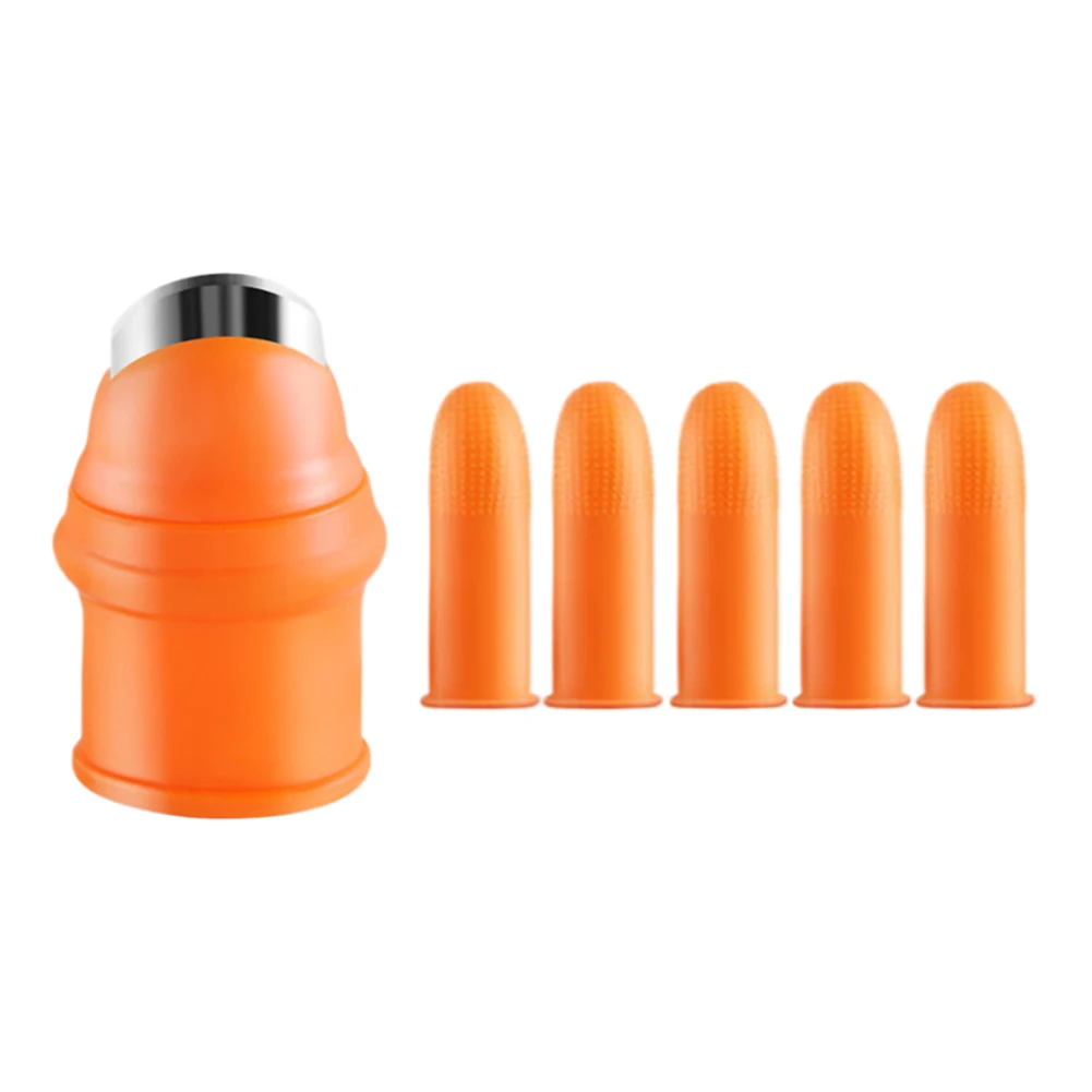 Silicone Thumb Knife Set Fruit and Vegetable Picking Potted Plants Trim Gardening Trim Tool for Picking Plant Fruit Vegetable: Red