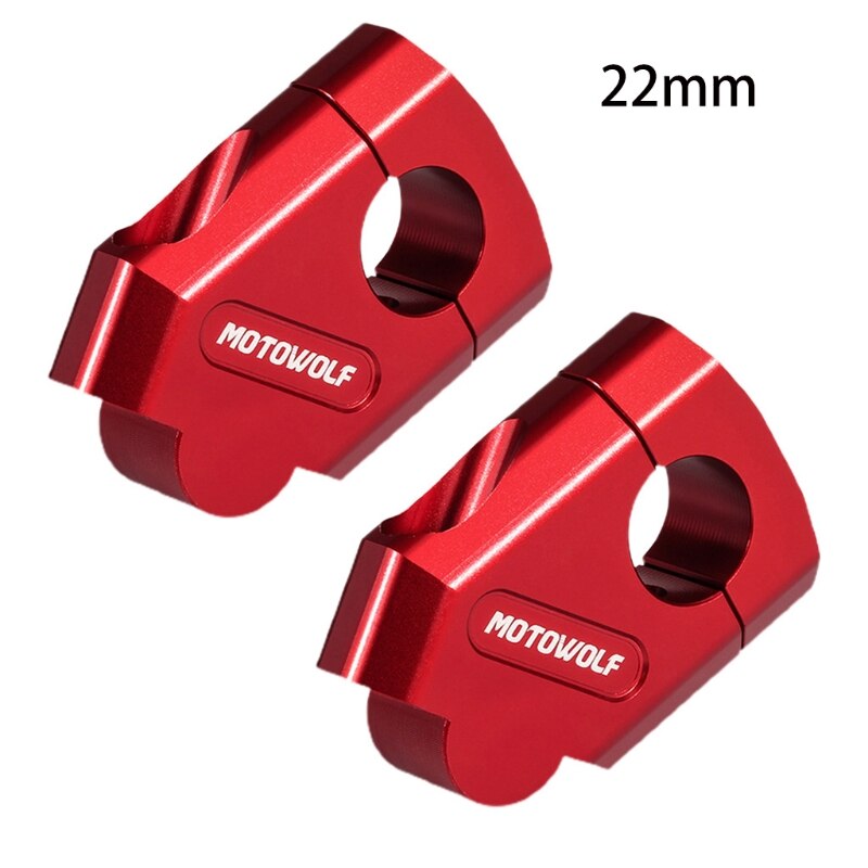 1 Pair Comfortable Universal 22mm 28mm High-strength Aluminum Alloy Motorbike Handlebar Riser Bar Mount Handle Clamp N0HF: Lavender