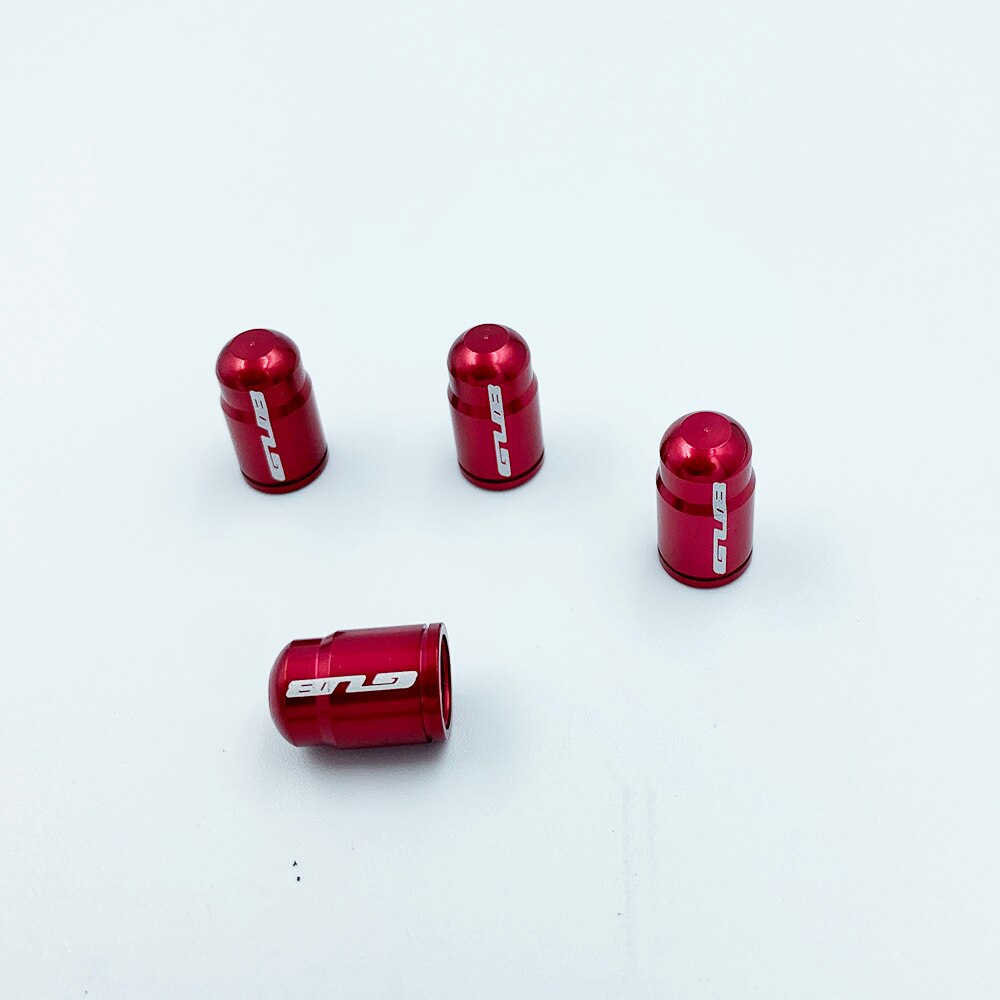 2Pc Aluminium Fiets Tire Valve Cap Ultralight Weg Mountainbike Band Cap Schrader/Presta Ventiel Protector Mtb accessoires: S-RED
