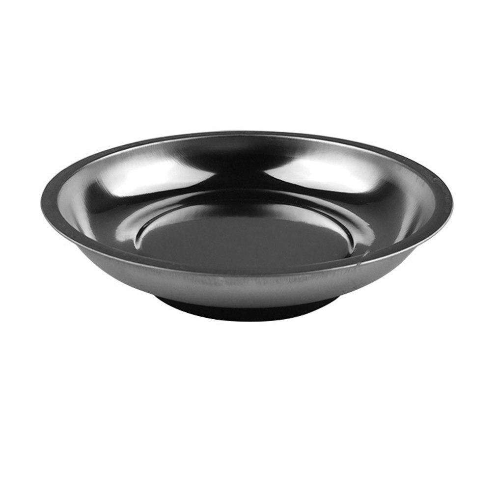 4 Inch Magnetic Stainless Steel Storage Box Organizer Tray Nuts Bolts Screws Part Storing Bowl Jewelry Beads Screw Organizador
