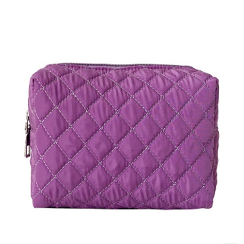 Bolsa de viaje multifunción para cosméticos, bolsa para estuche de maquillaje, organizador de aseo personal, negro, azul, rosa, morado y naranja: Morado