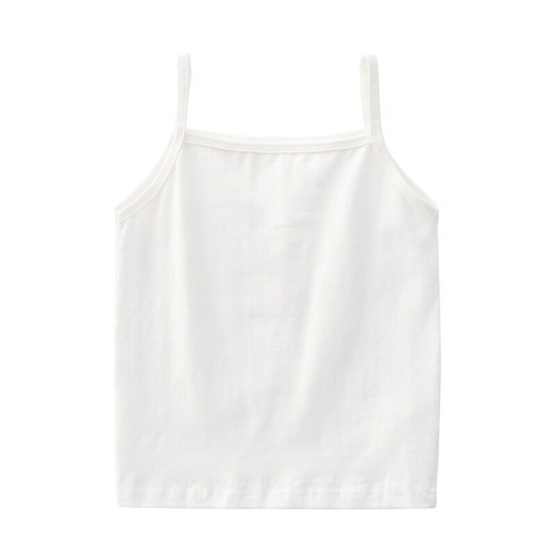 Baby pige ærmeløse tanks veste børn bomuld blonde tøj tegneserie tanks veste baby piger toppe tøj til 2-6 år børn: G / 4t