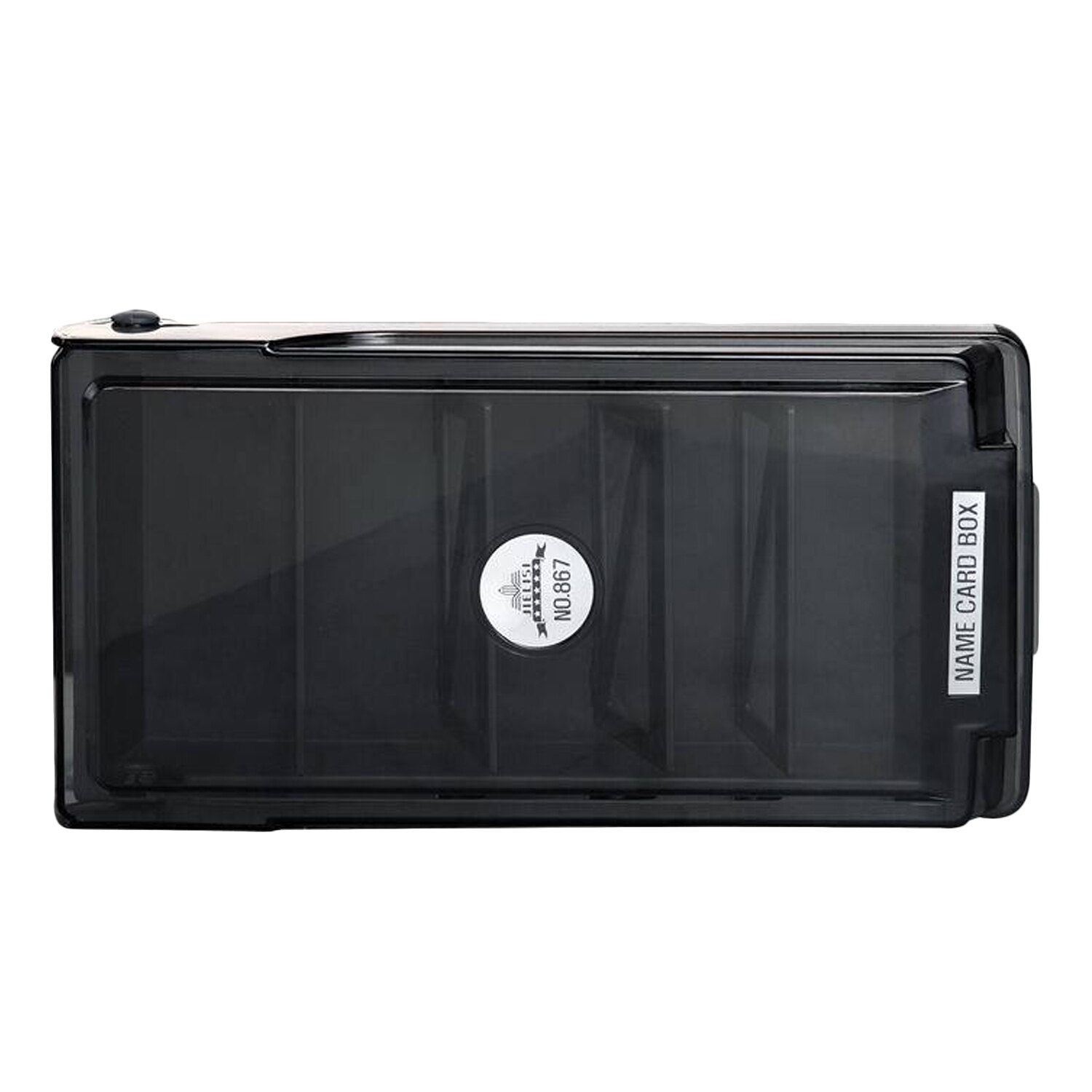 Tarjetero de gran capacidad para hombre, caja organizadora con separadores, pestañas de índice para fidelización de negocios, tarjetas de crédito de plástico