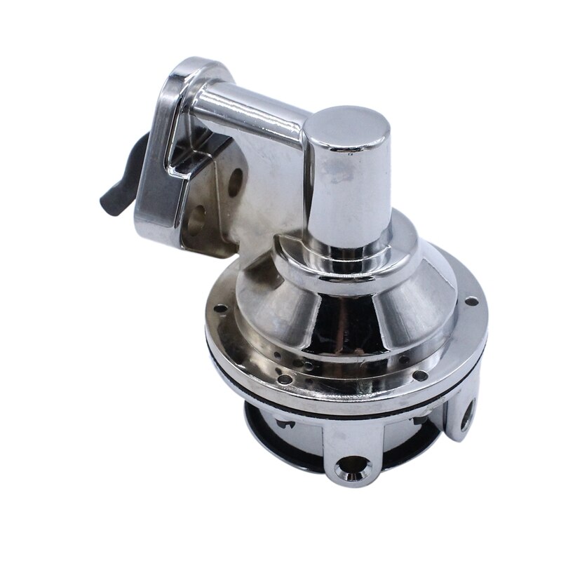 for Chevy Small Block V8 Mechanical Fuel Pump - Two Valve 80 GPH 8 PSI - SBC (262-400), Chrome Car Accessories