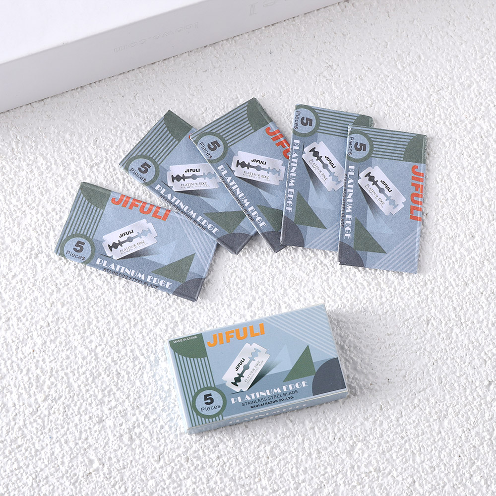 Cuchillas de afeitar de doble filo para hombre, 10/30/50 piezas, cuchilla de afeitar de seguridad, cuchillas de afeitar rectas de acero inoxidable para afeitar Manual
