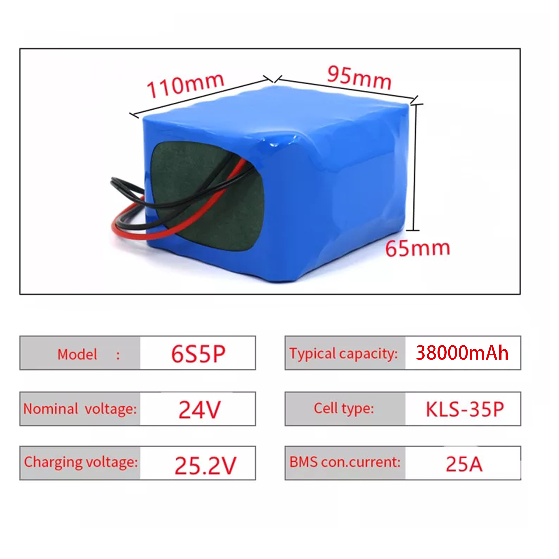 24V 38ach 6S5P 18650 akumulator litowo-jonowy 25.2v 38000mAh elektrycznego roweru motoroweru/elektryczny/akumulator litowo-jonowy + ładowarka 2A
