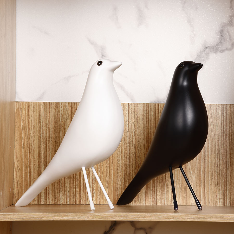 Woondecoratie Huis Vogel Houten Ambachtelijke Bobo Feeder Voor Boze Vogels Tweety Kunstmatig Decor