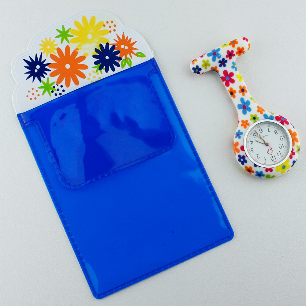 Free Pencil Case FOB Silicone Nurse Watch Doctor Nurse Butterfly Pattern Japenese Movt Brand Hospital Nurse Pocket Watch