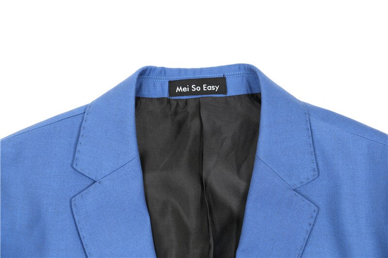 light blue blazer men's suit jacket set extra large very large big man autumn plus size M- 4XL 5XL 6XL 7XL 8XL