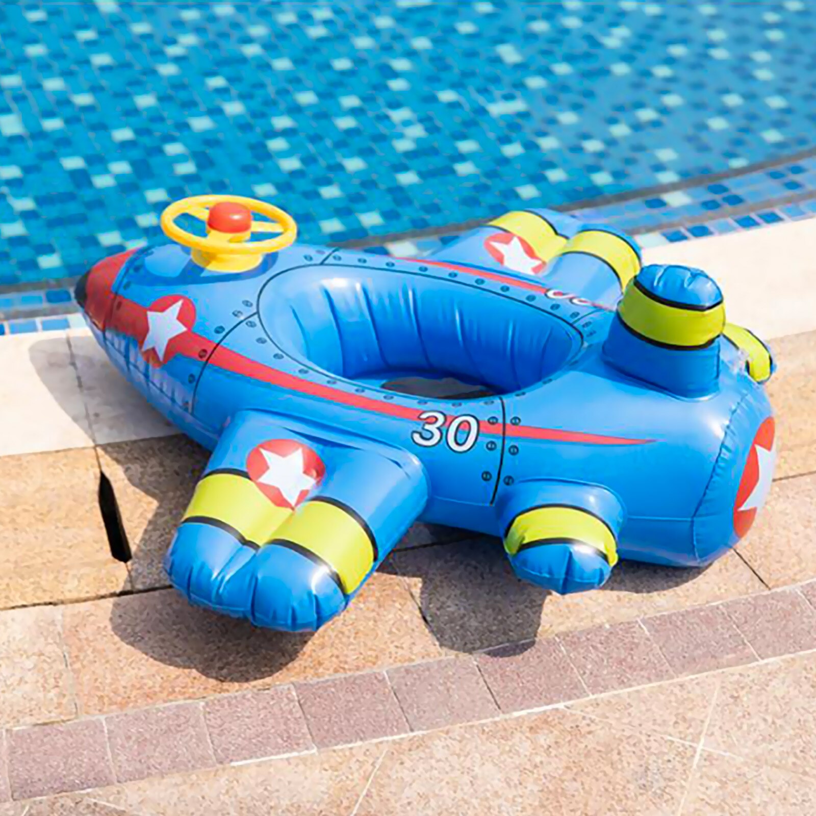 Opblaasbare Drijft Babyzwemmen Vliegtuig Seat Voor Kinderen Zomer Zwembad Water Speelgoed