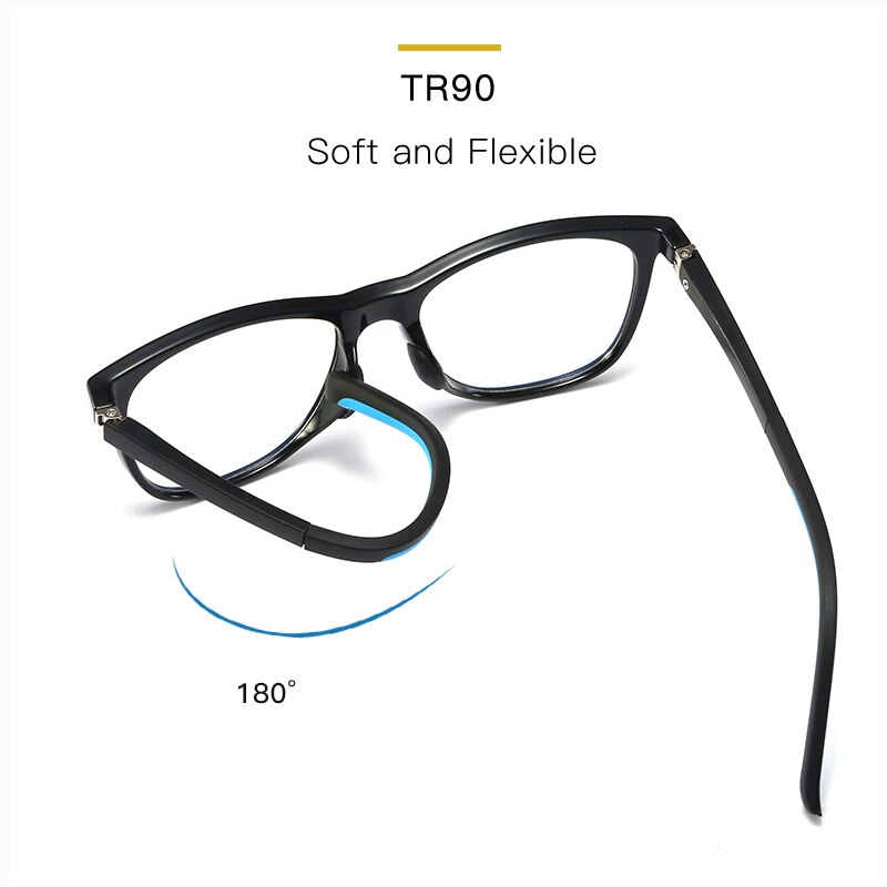 Moda per Bambini anti-blu luce di Titanio di Plastica Montature per Occhiali Ultralight TR90 Uomini Donne ottico Occhiali computer