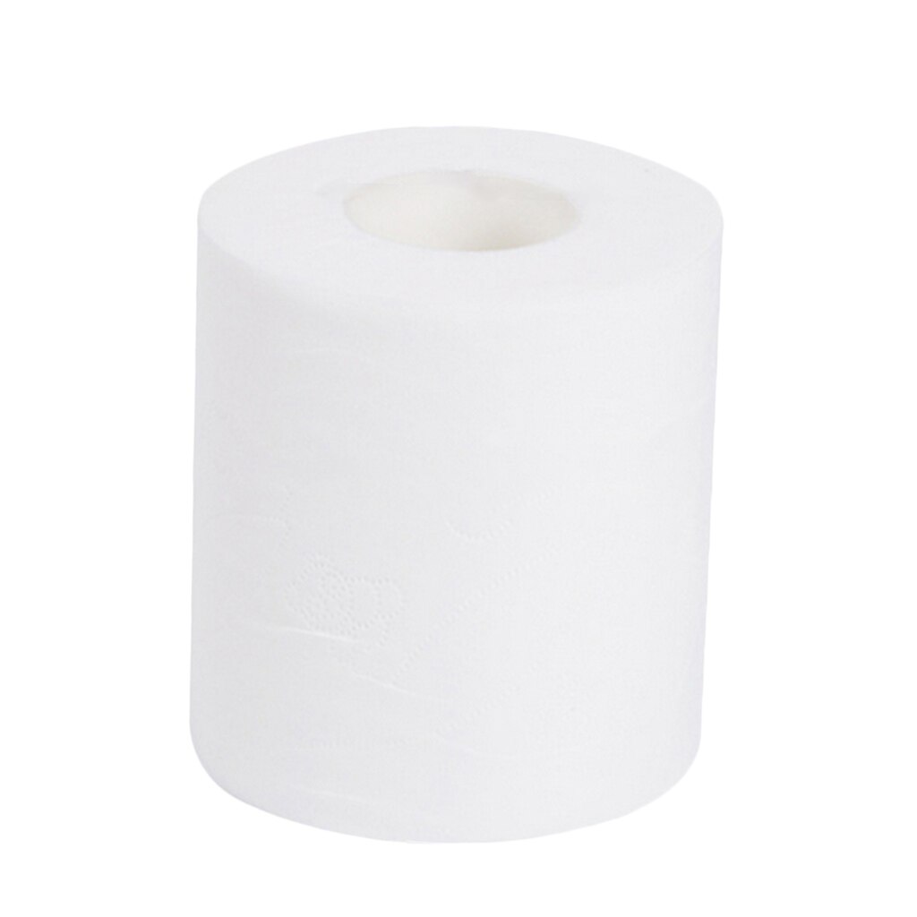 1Pcs 4-Ply Toilet Paper White Bath Tissue Family Roll Paper Ultra-Soft Tissue