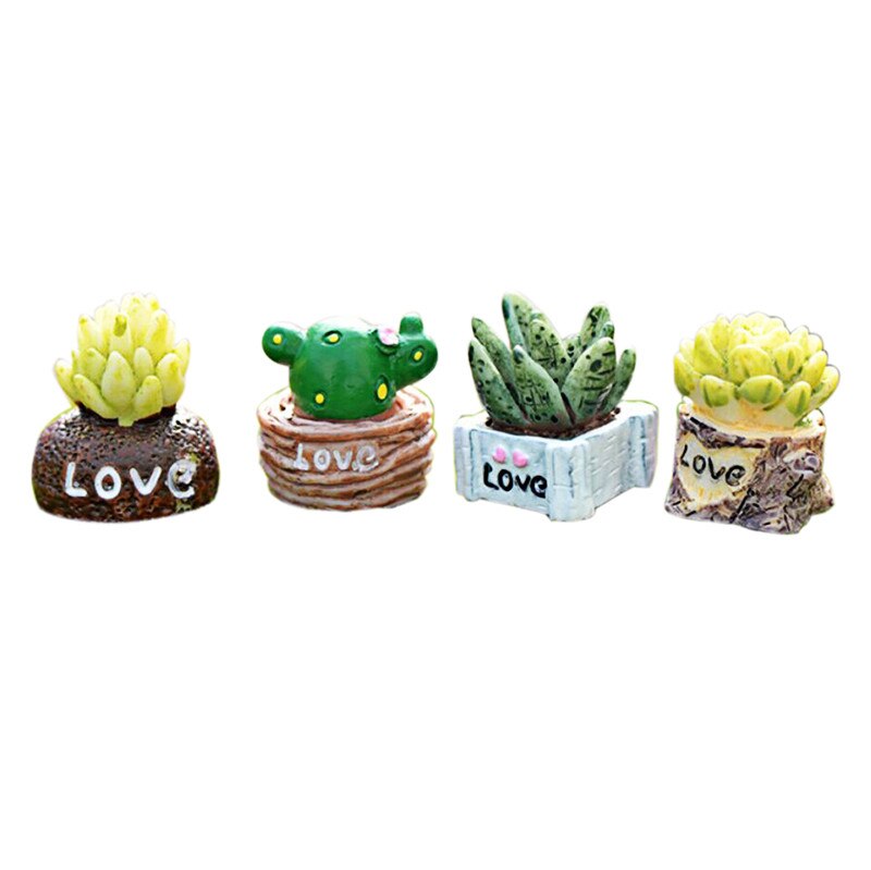 Levensechte Mini Kunstmatige Vlezige Cactus Plant Micro Landschap Decoratieve Miniatuur Beeldjes Diy Potplanten Tuin Home Decoratie/*