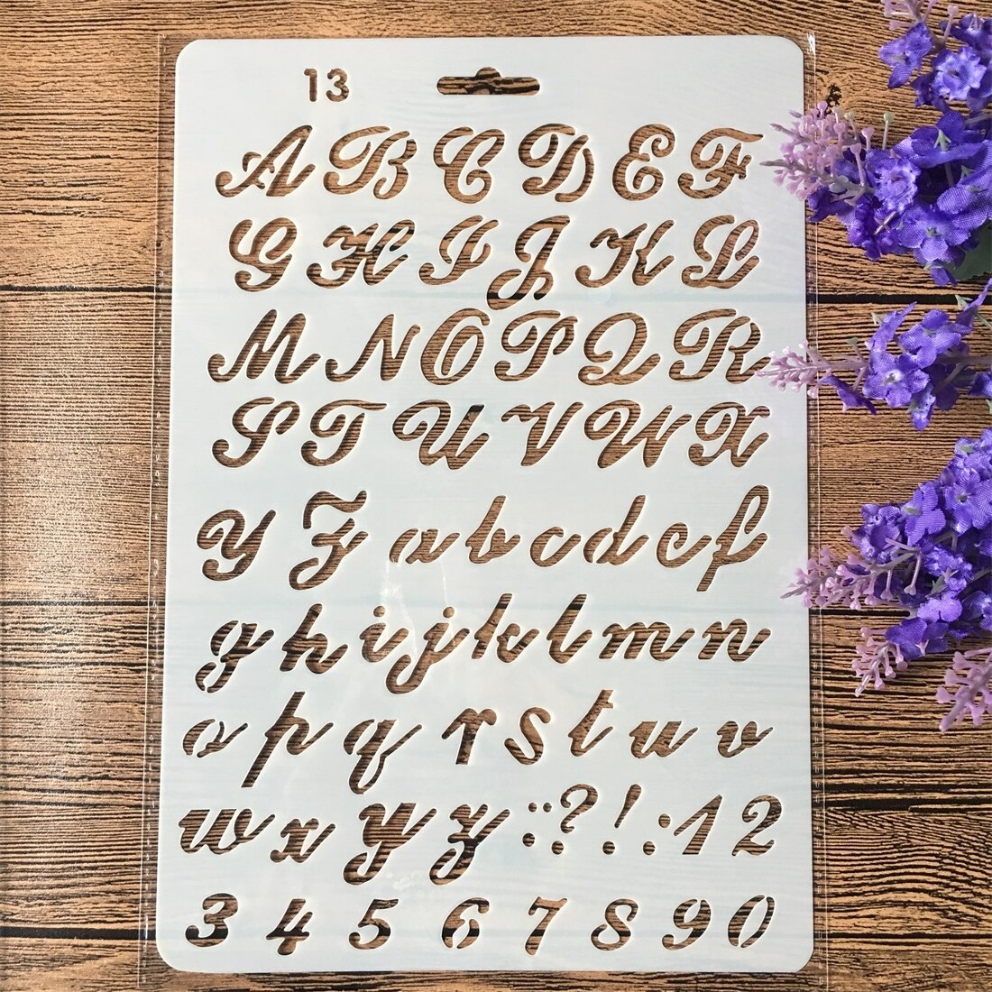 27cm Alphabet Letters 3 DIY Craft Layering Stencils Painting Scrapbooking Stamping Embossing Album Paper Card Template