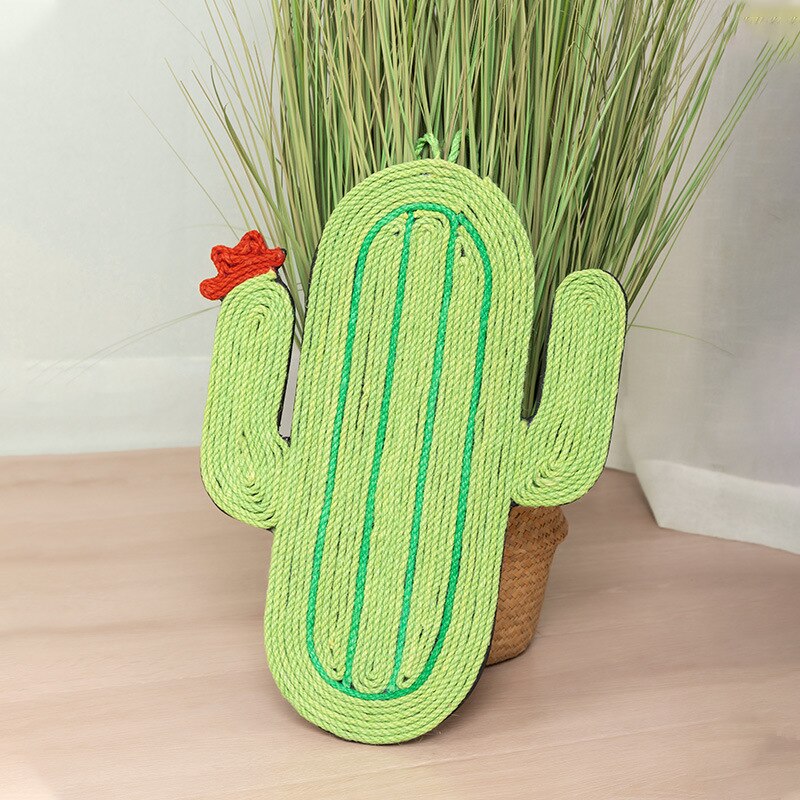 Cat Paw Pad Cat Scratching Mat Cat Sisal Paw Pad Cactus Kitten Scratcher Board Moisture-proof Scratcher Cushion